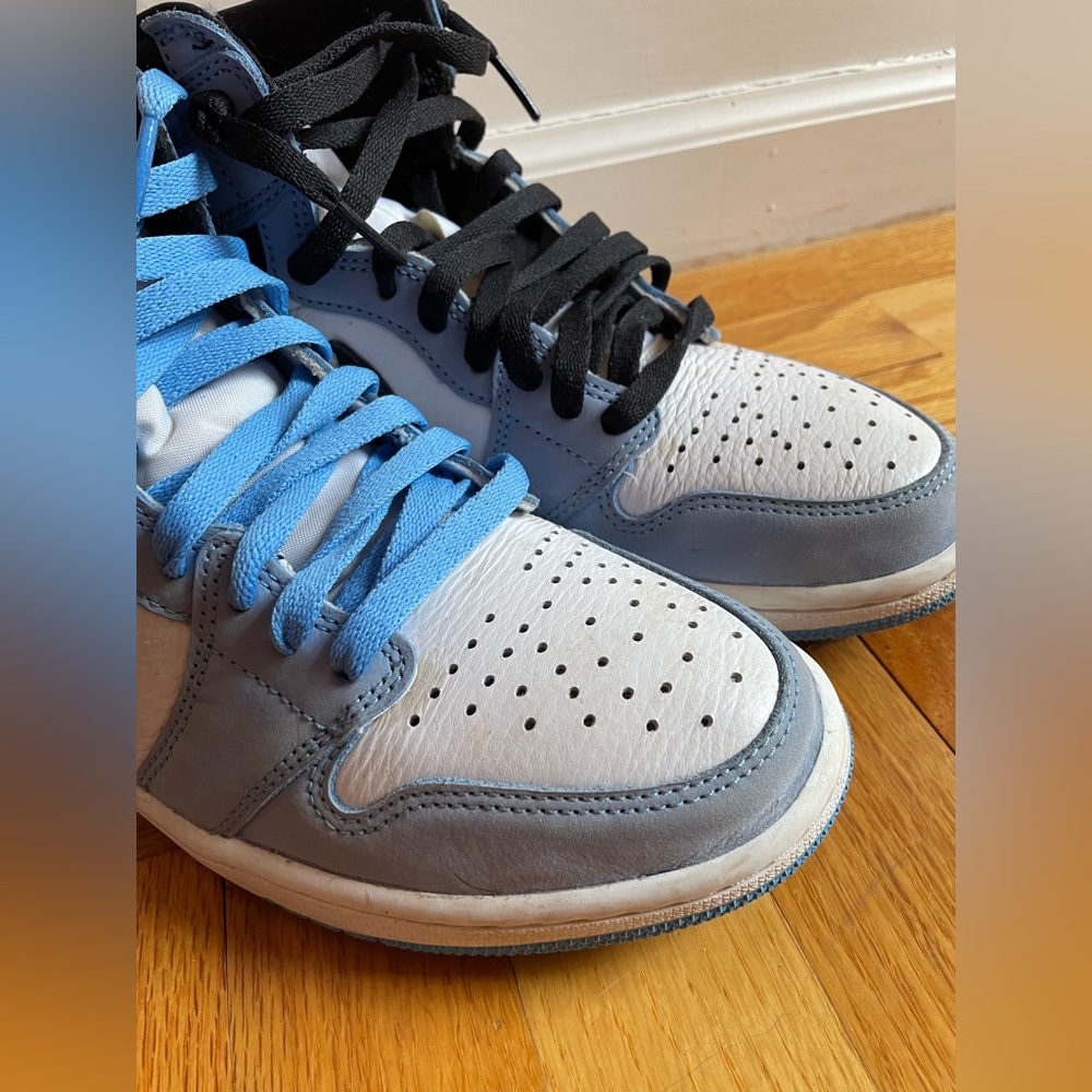 Nike UNC Jordan 1s Athletic Shoes - Picture 3 of 6